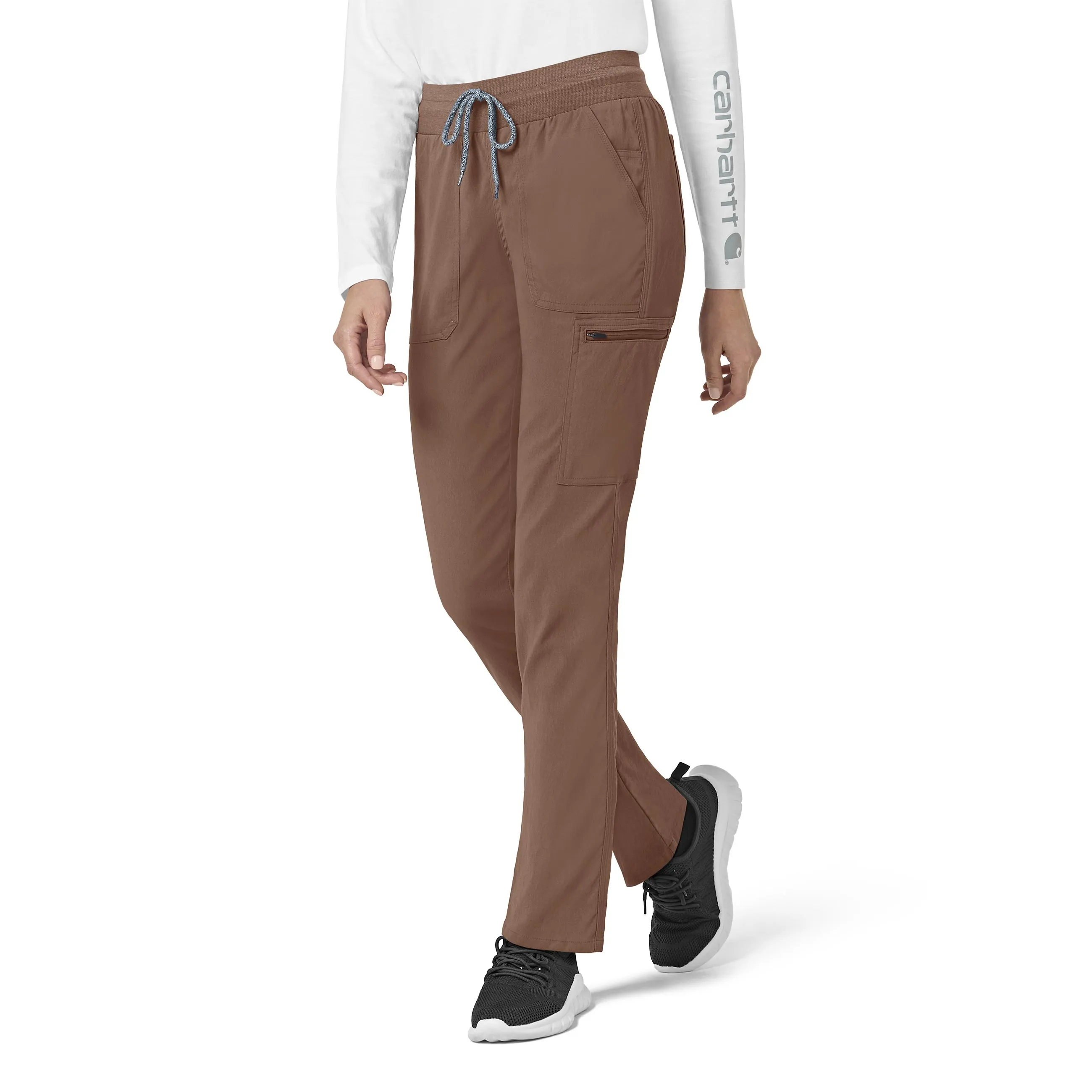 Carhartt Rugged Flex Peak Women's Slim Leg Scrub Pant - Nutmeg