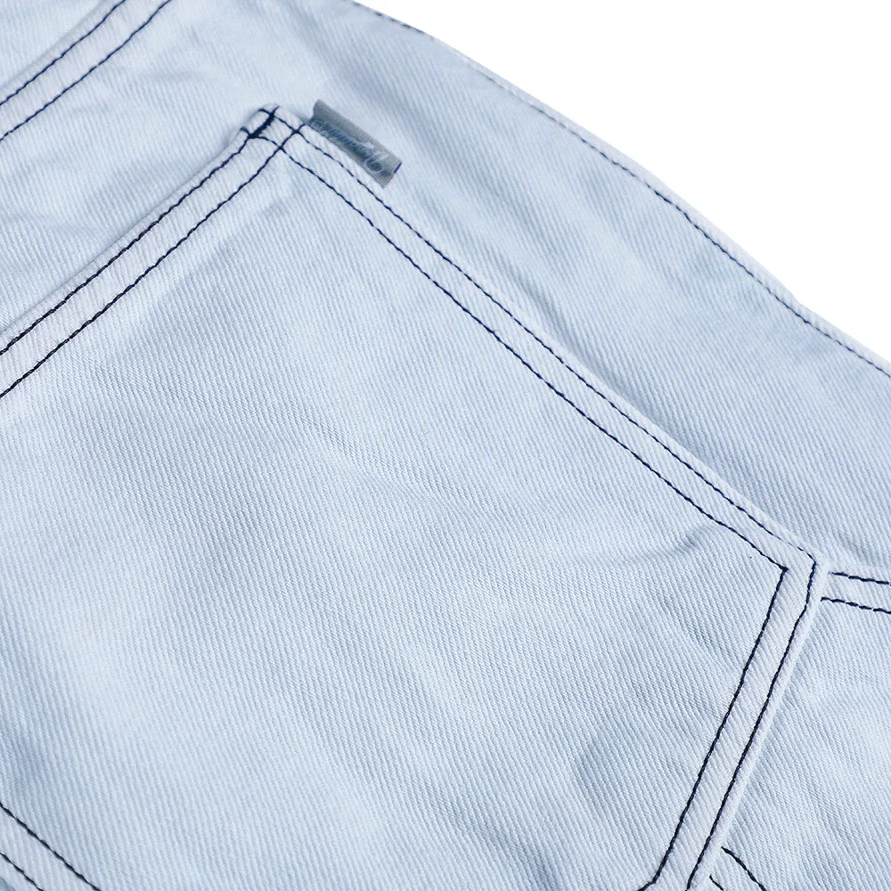 CARPENTER LOOSEFIT DENIM SHORT PANTS ICEBLUE