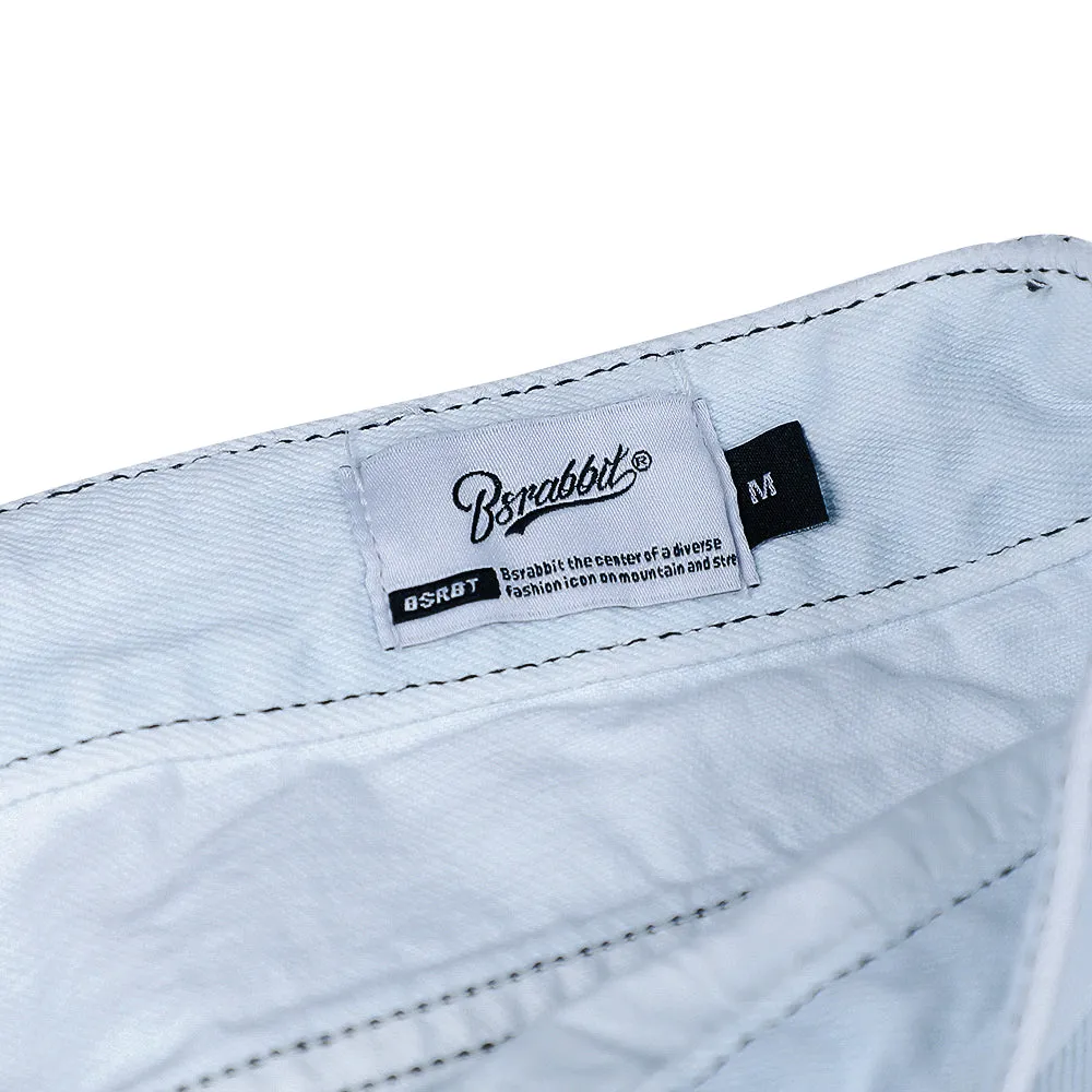 CARPENTER LOOSEFIT DENIM SHORT PANTS ICEBLUE