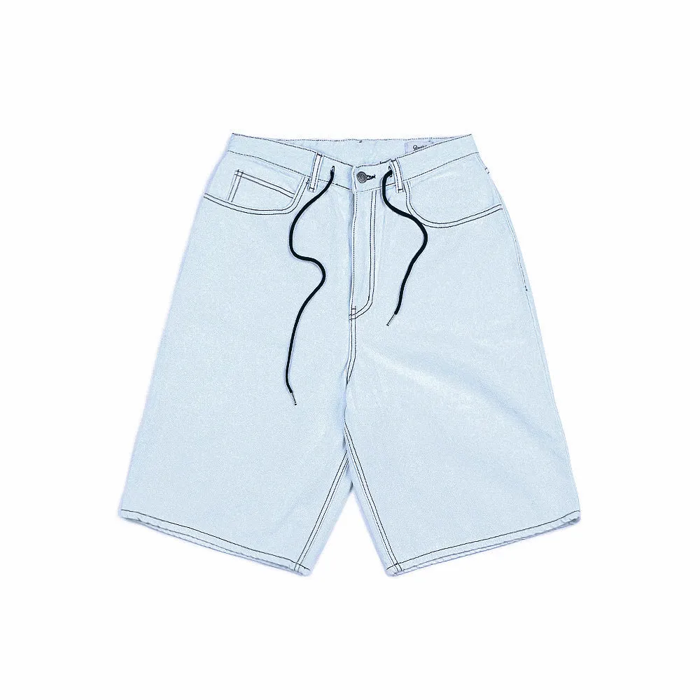 CARPENTER LOOSEFIT DENIM SHORT PANTS ICEBLUE