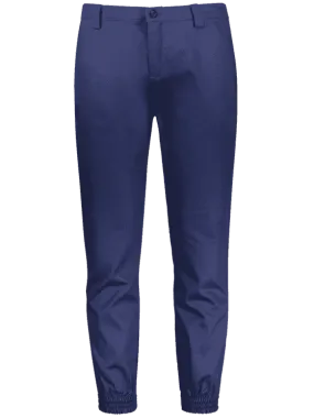 Cheap Zipper Fly Patched Jogger Pants