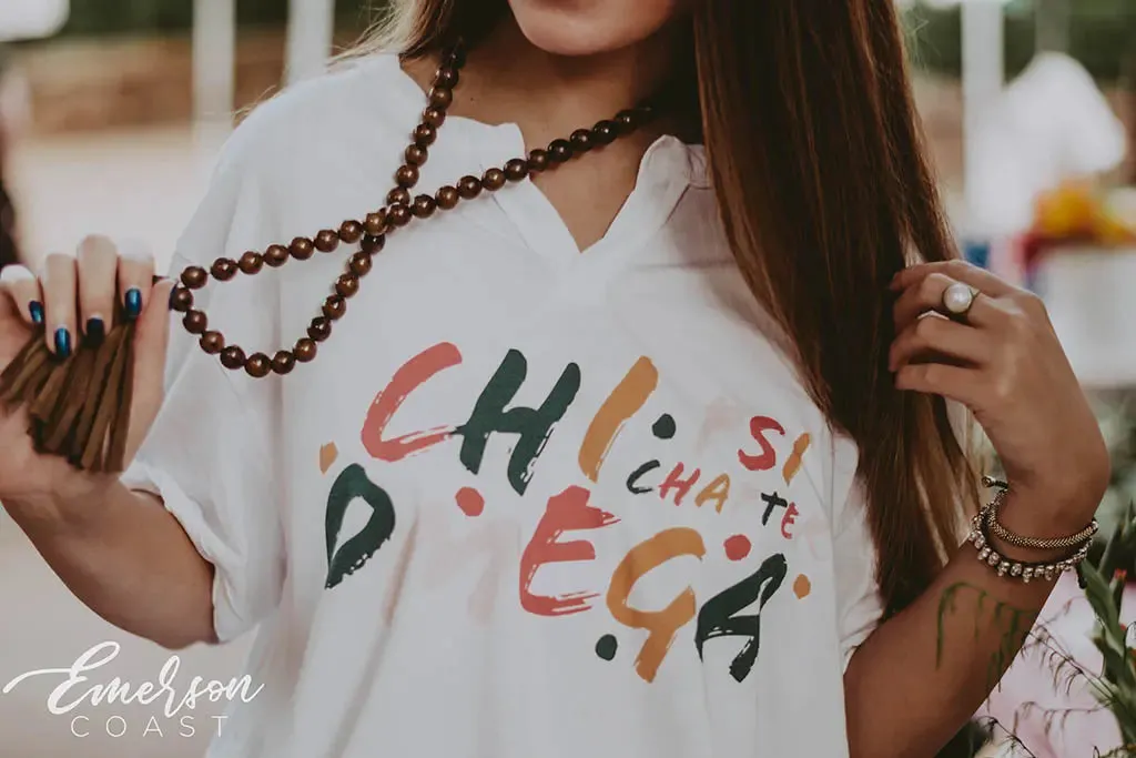 Chi Omega Colorful Recruitment Notch Tee