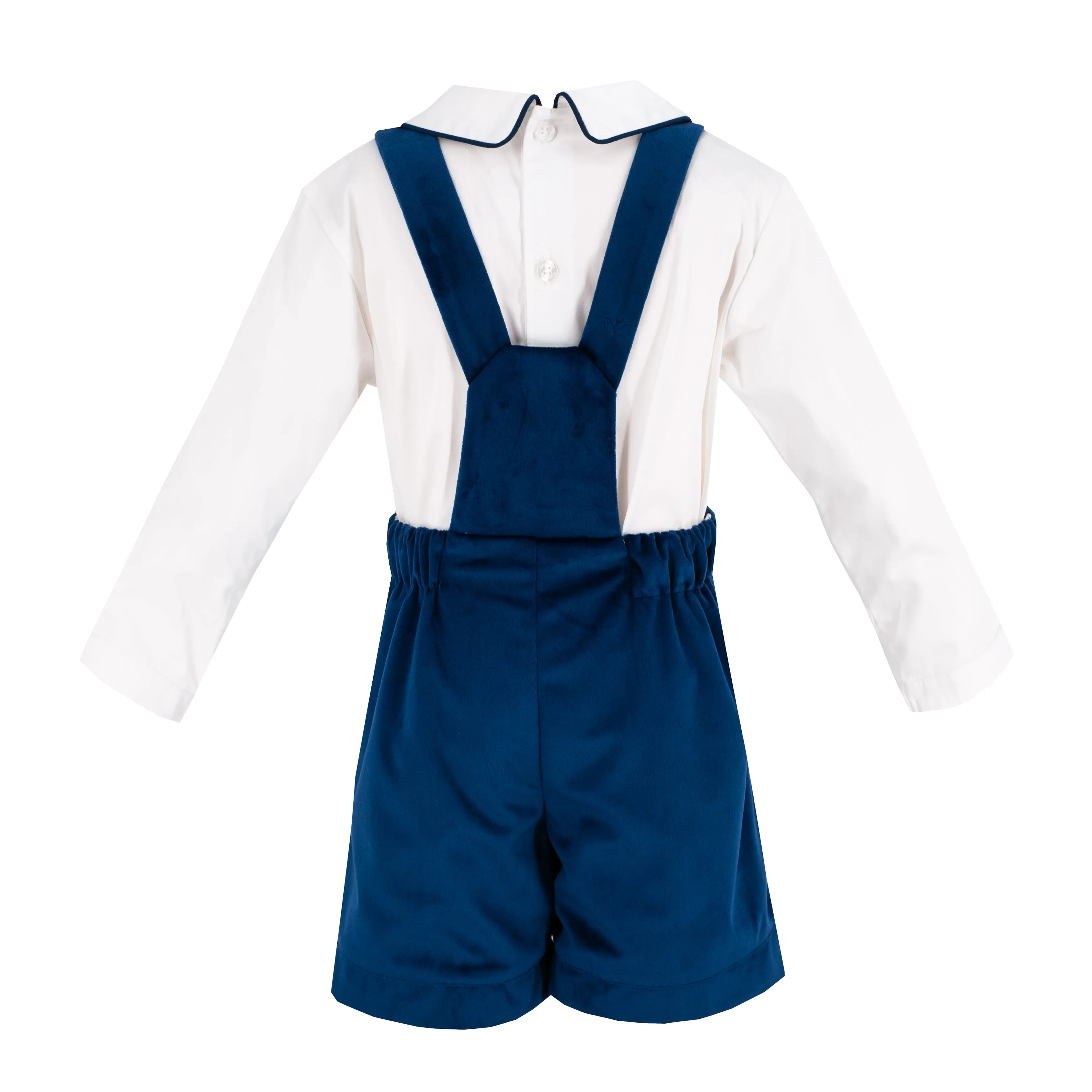 Christopher Boy Overall - Navy Velvet