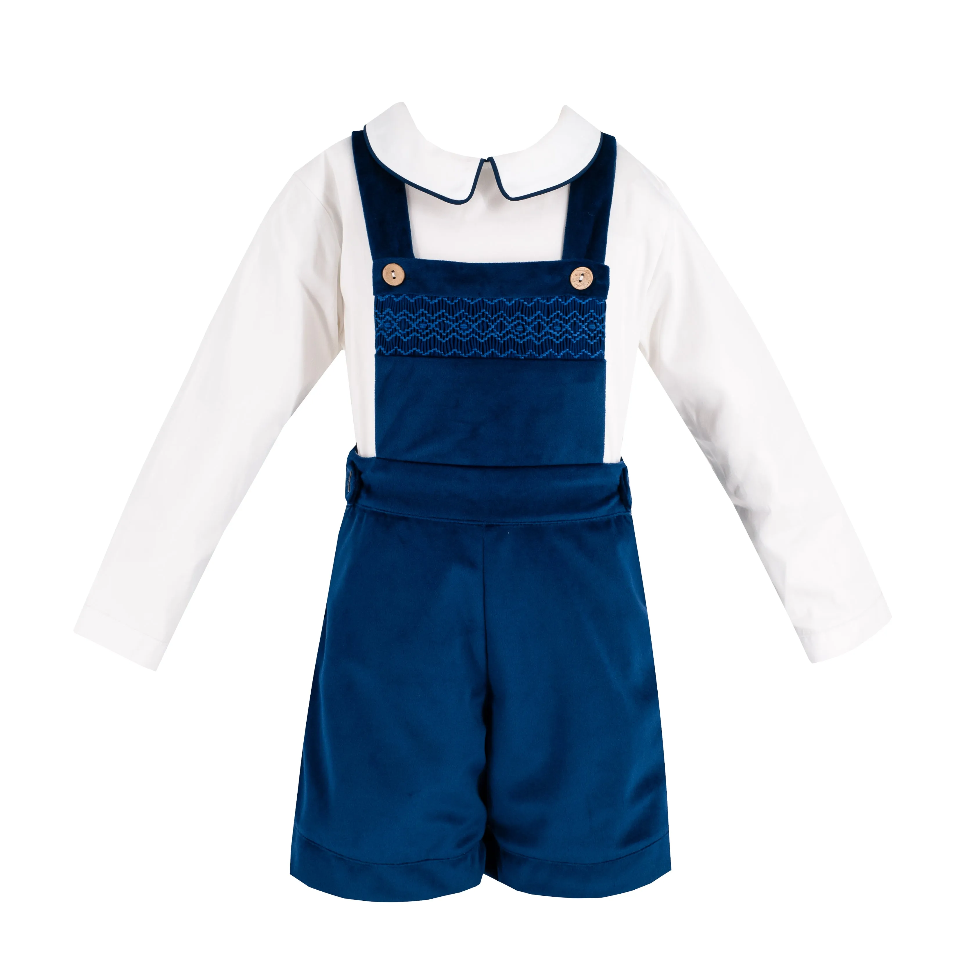 Christopher Boy Overall - Navy Velvet