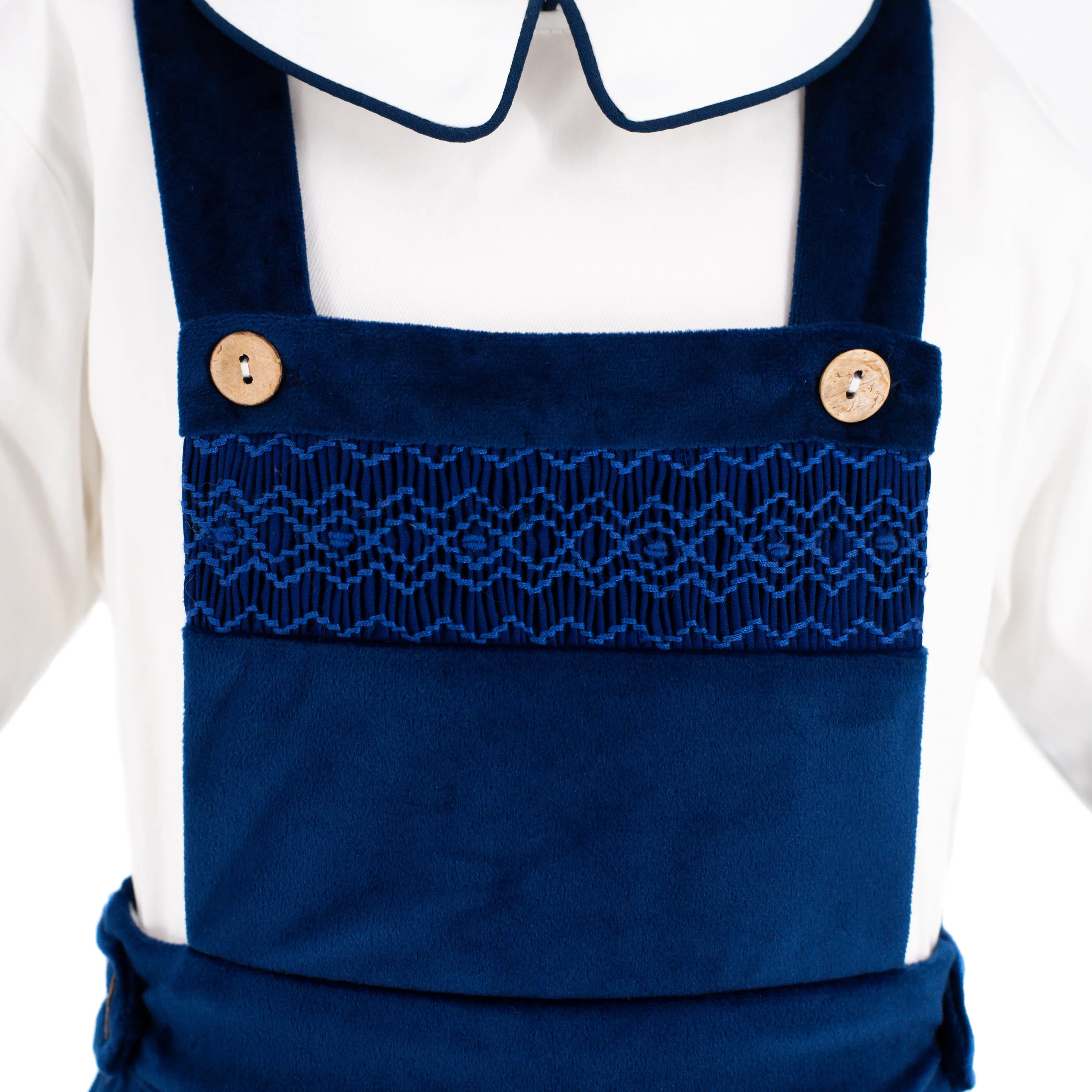 Christopher Boy Overall - Navy Velvet