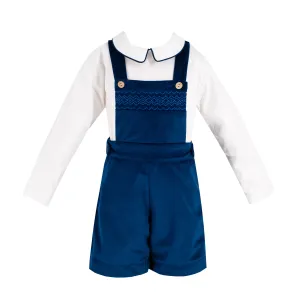 Christopher Boy Overall - Navy Velvet