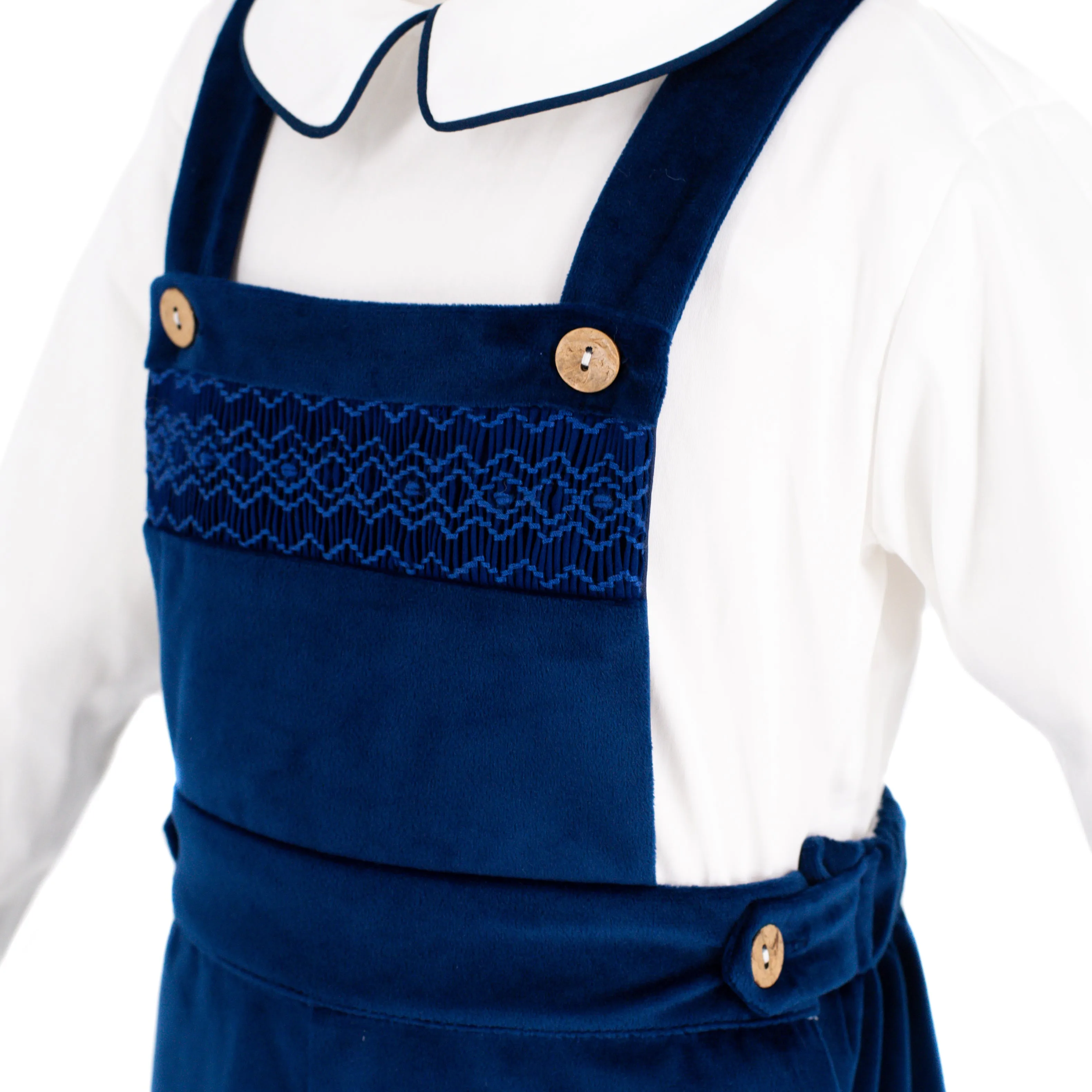 Christopher Boy Overall - Navy Velvet