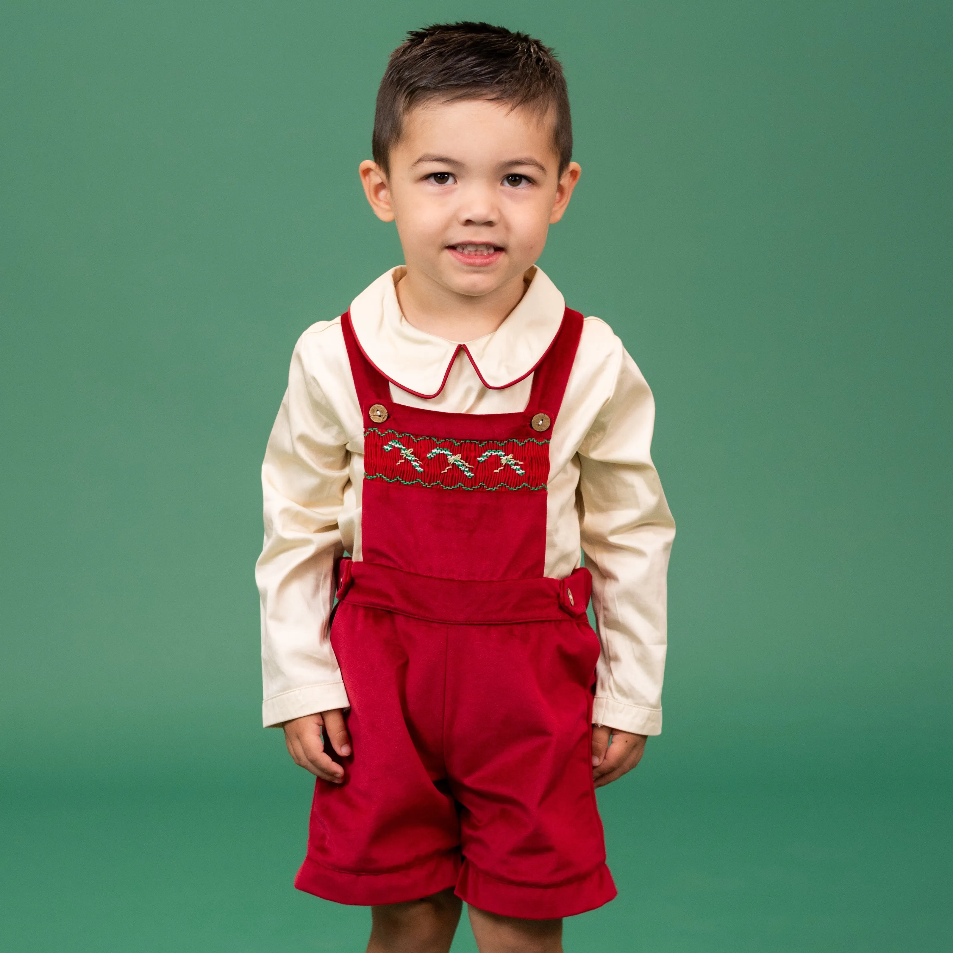 Christopher Boy Overall - Red Velvet