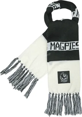 COLLINGWOOD MAGPIES AFL BAR SCARF