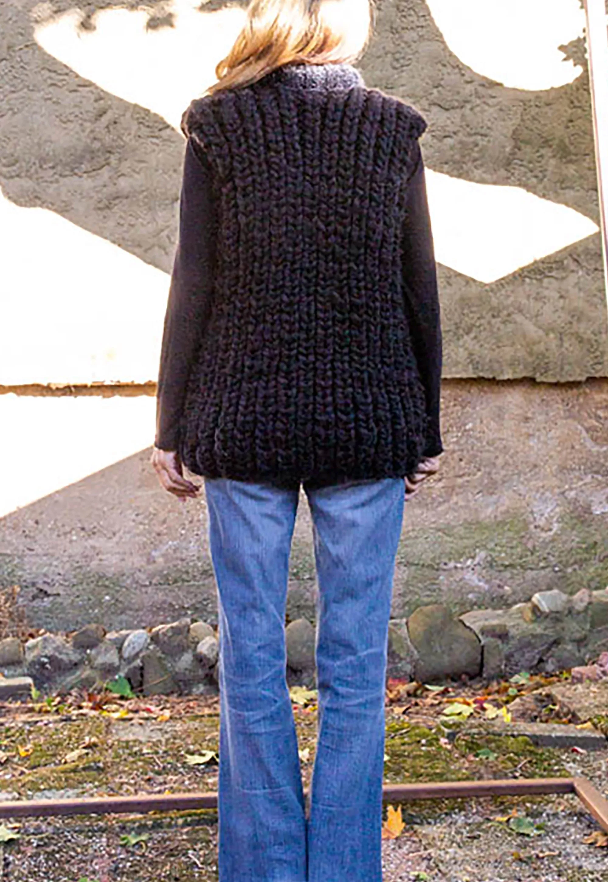 Combo Hand-Knit Vest