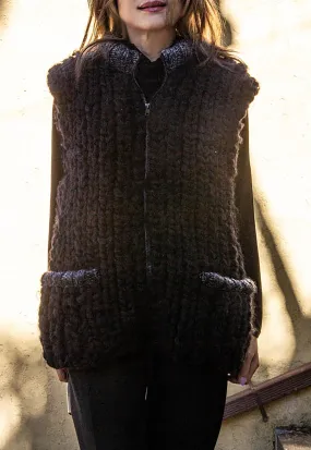 Combo Hand-Knit Vest