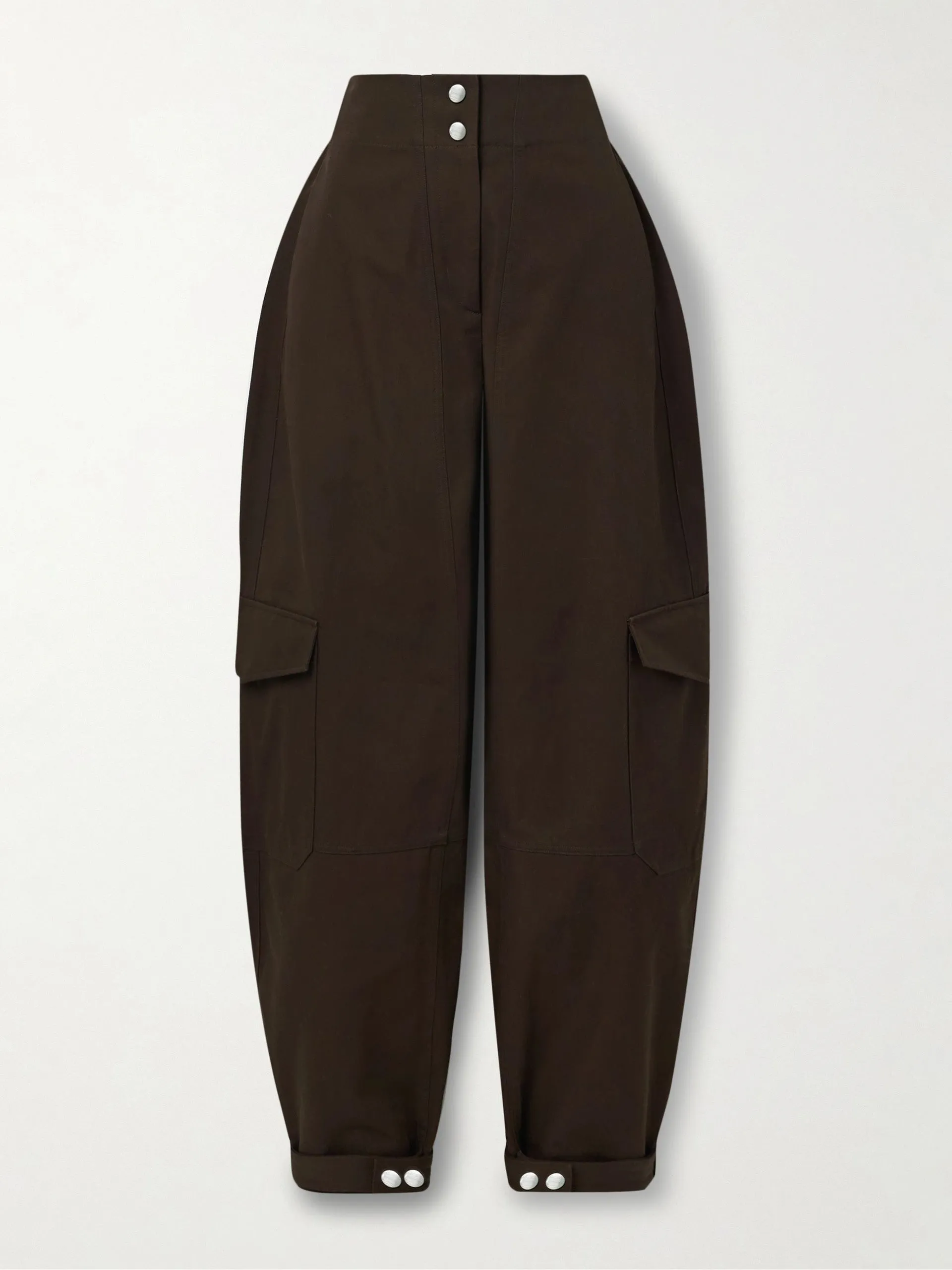 Cotton-canvas tapered cargo pants