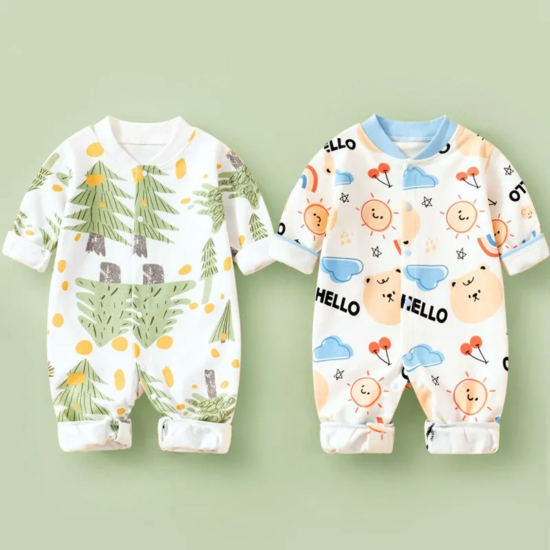 Cotton Long Sleeve Romper Set of Two