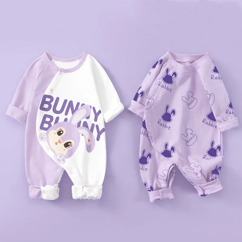 Cotton Long Sleeve Romper Set of Two