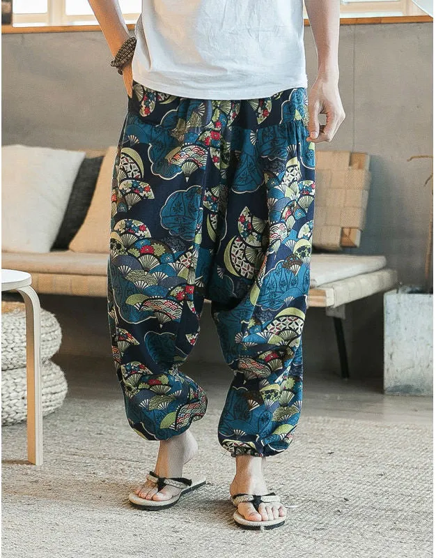 Cotton Loose Harajuku Youth Streetwear Fashion Men Harem Pants