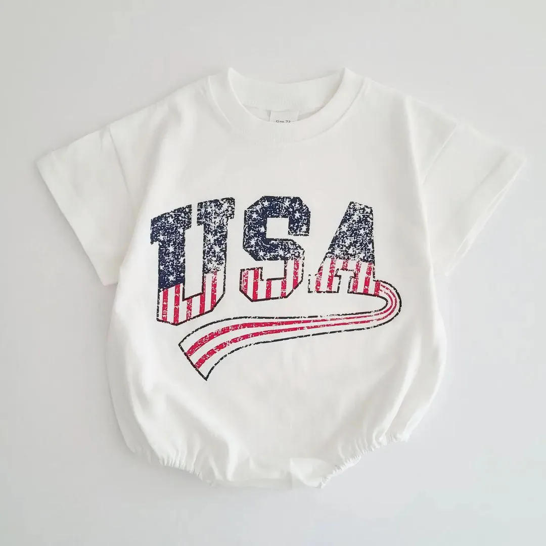 Cotton Onesie for July 4th Celebrations