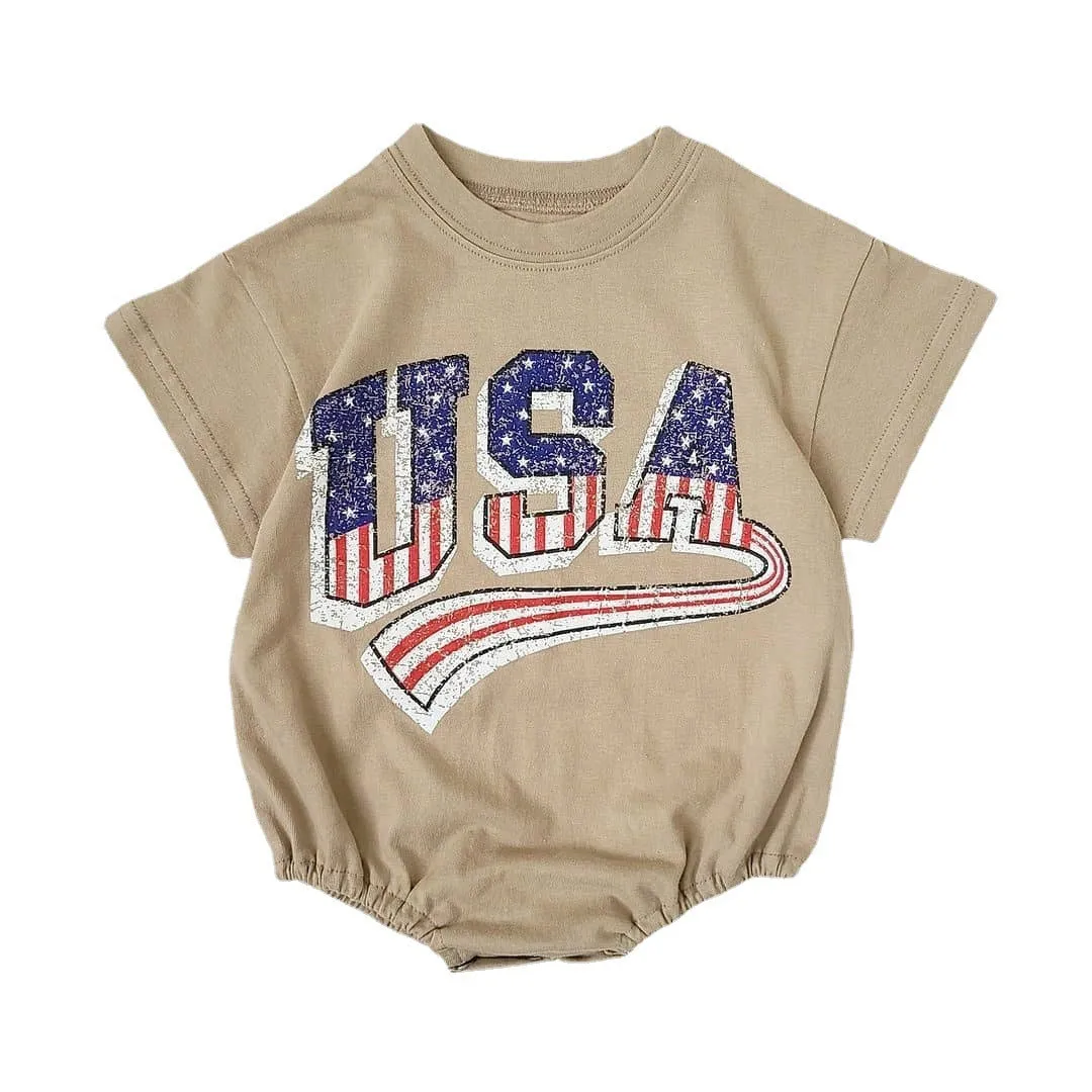 Cotton Onesie for July 4th Celebrations