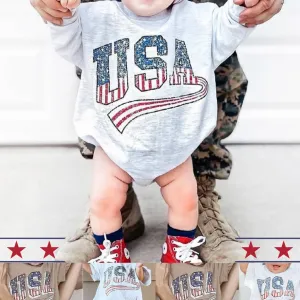 Cotton Onesie for July 4th Celebrations