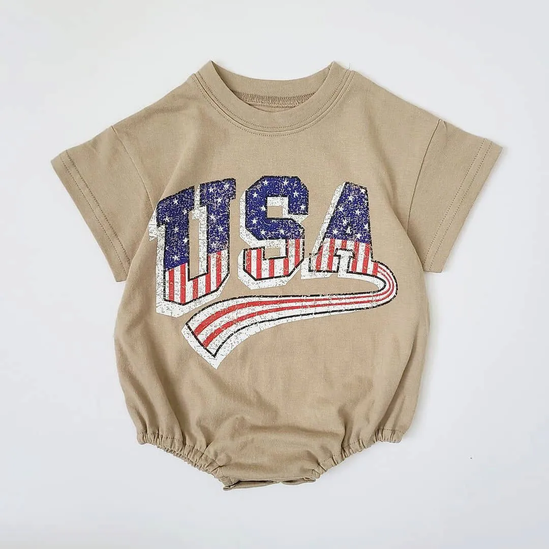 Cotton Onesie for July 4th Celebrations