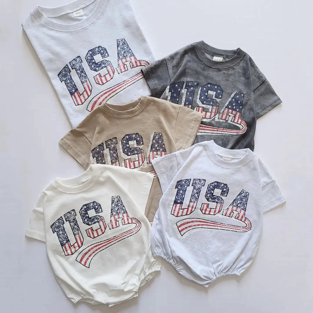 Cotton Onesie for July 4th Celebrations