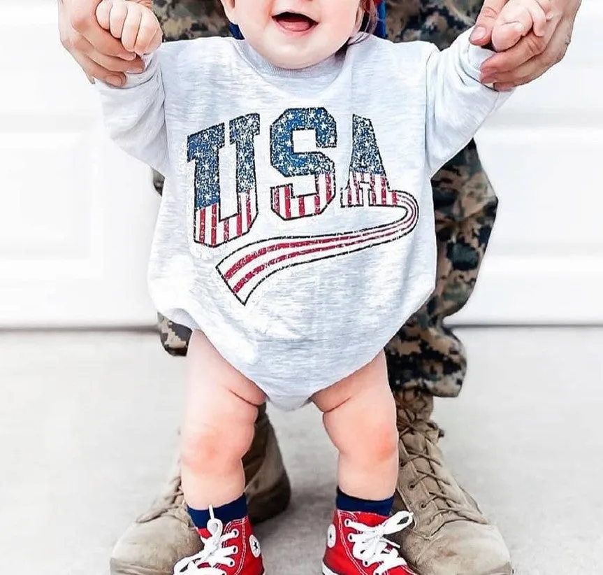 Cotton Onesie for July 4th Celebrations