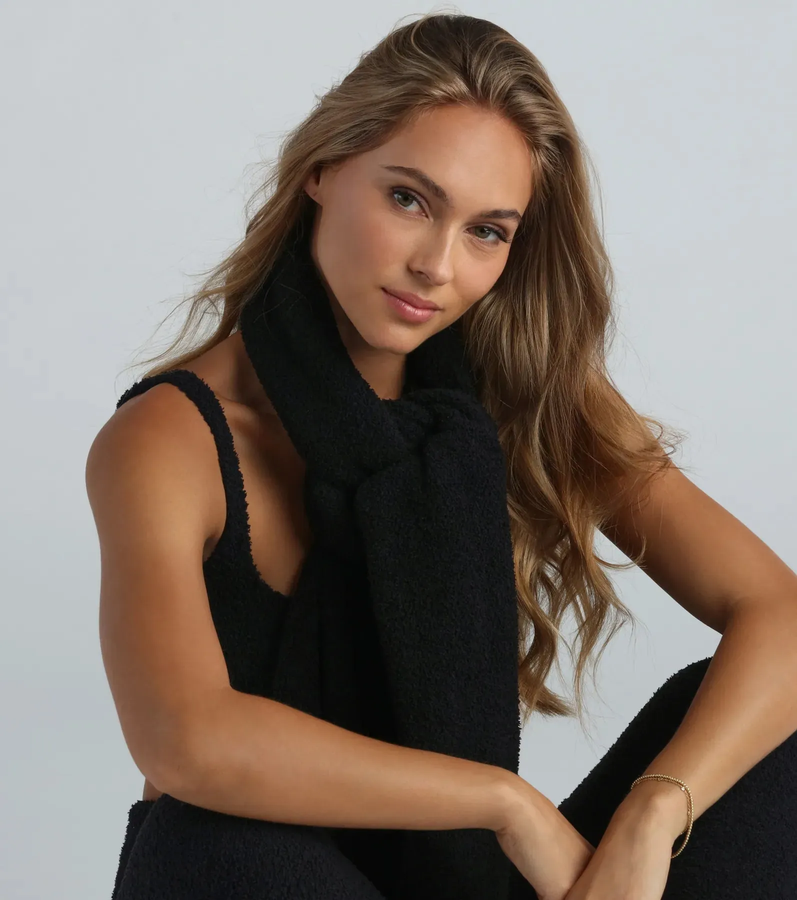 Cozy Up Long Chenille Fuzzy Scarf