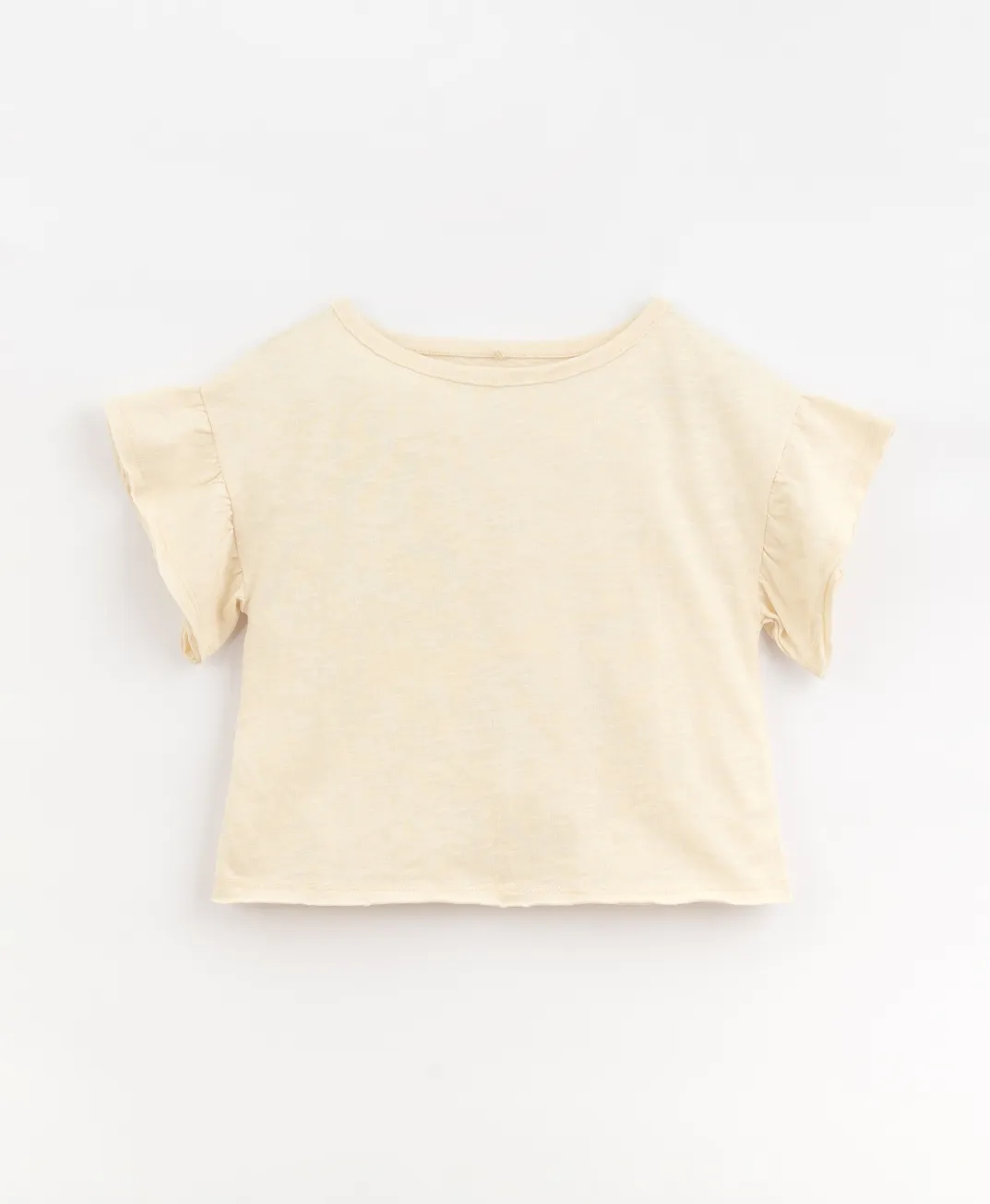 Cream Flutter Sleeve Tee