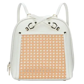 Daisy Rattan Convertible Backpack