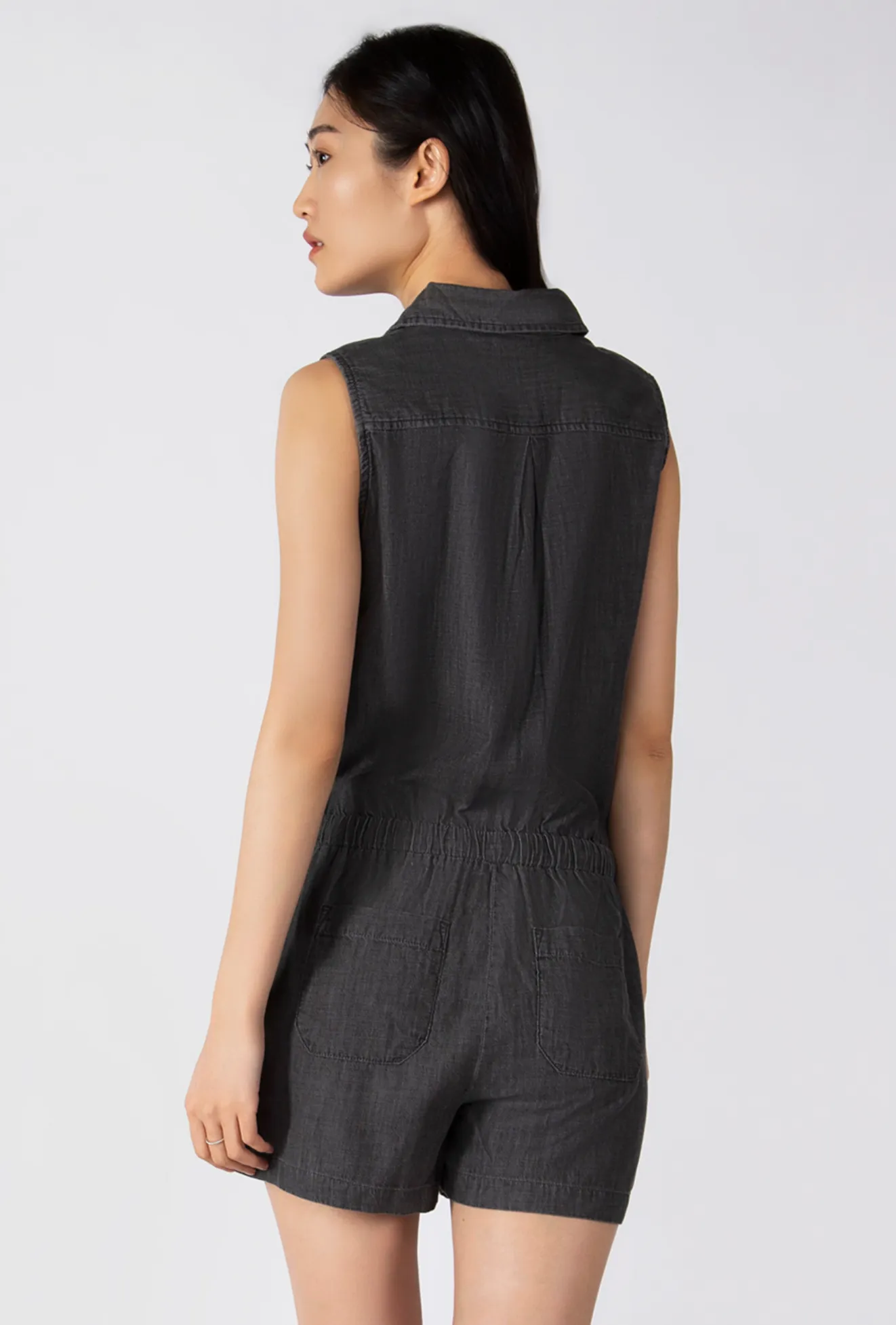 Dex Utility Washed Black Romper