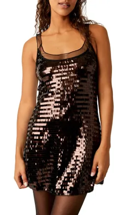 Disco Fever Mini Slip Dress