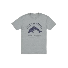 Dolphin Rider Short Sleeve Tee - Heather Grey