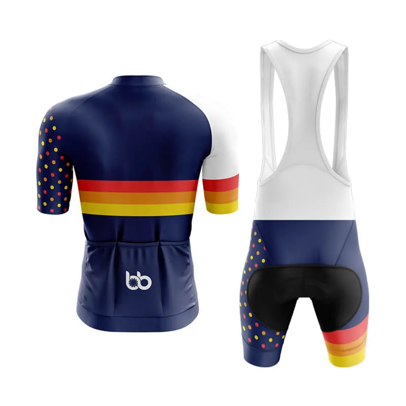 Dot and Stripe Aero Cycling Kit (Navy)