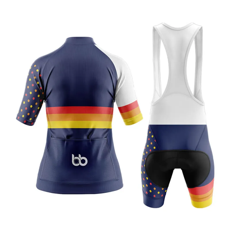 Dot and Stripe Aero Cycling Kit (Navy)