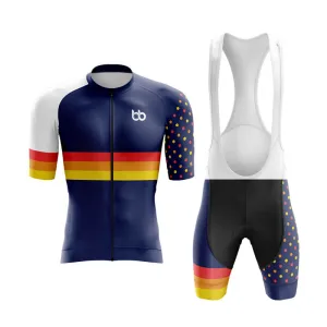 Dot and Stripe Aero Cycling Kit (Navy)