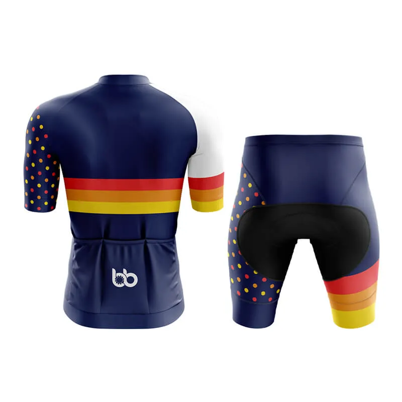 Dot and Stripe Aero Cycling Kit (Navy)