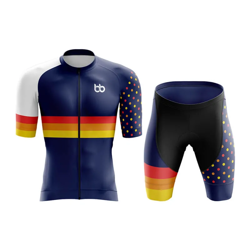 Dot and Stripe Aero Cycling Kit (Navy)