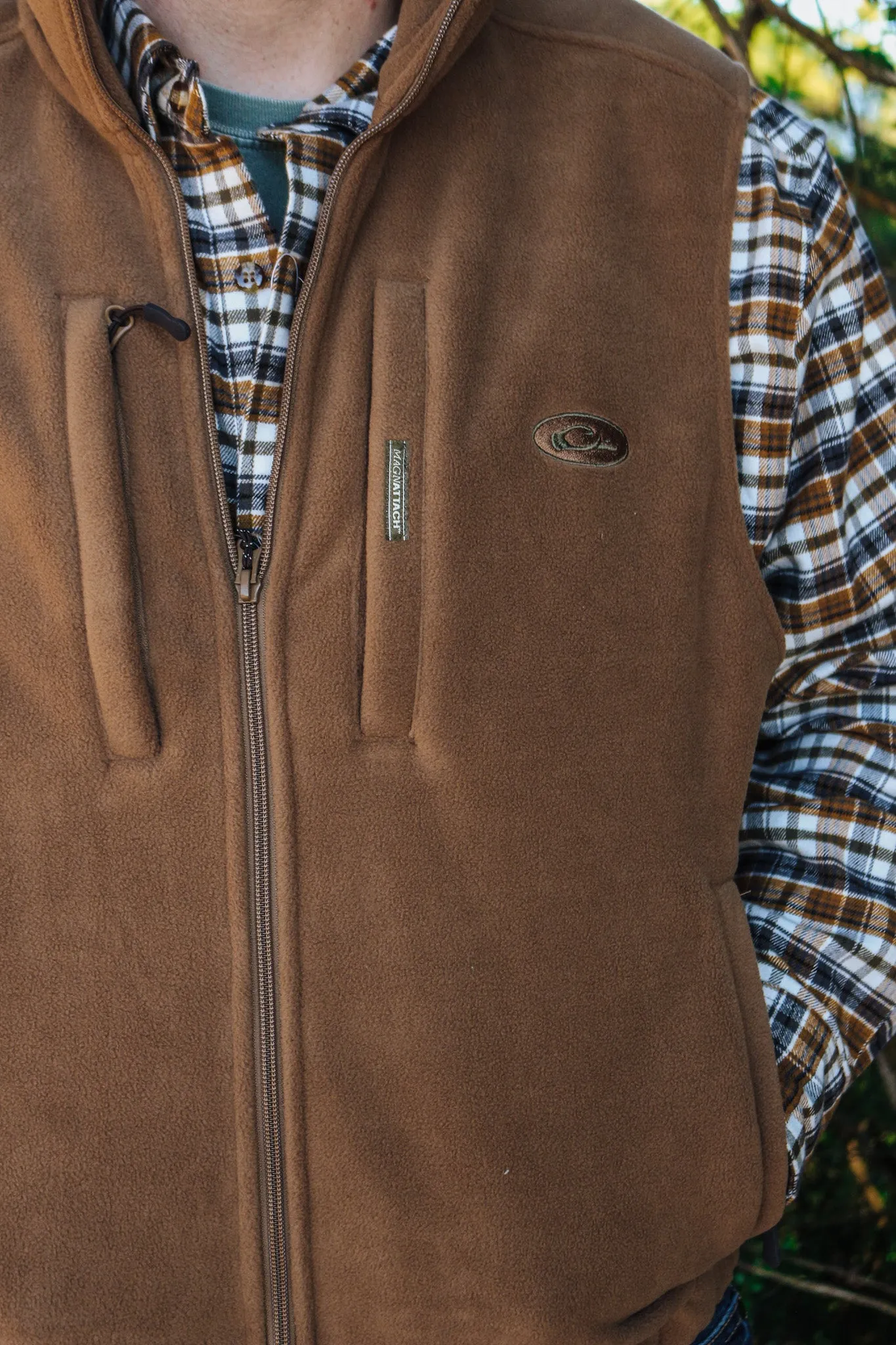 Drake MST Solid Windproof Layering Vest- Tobacco Brown