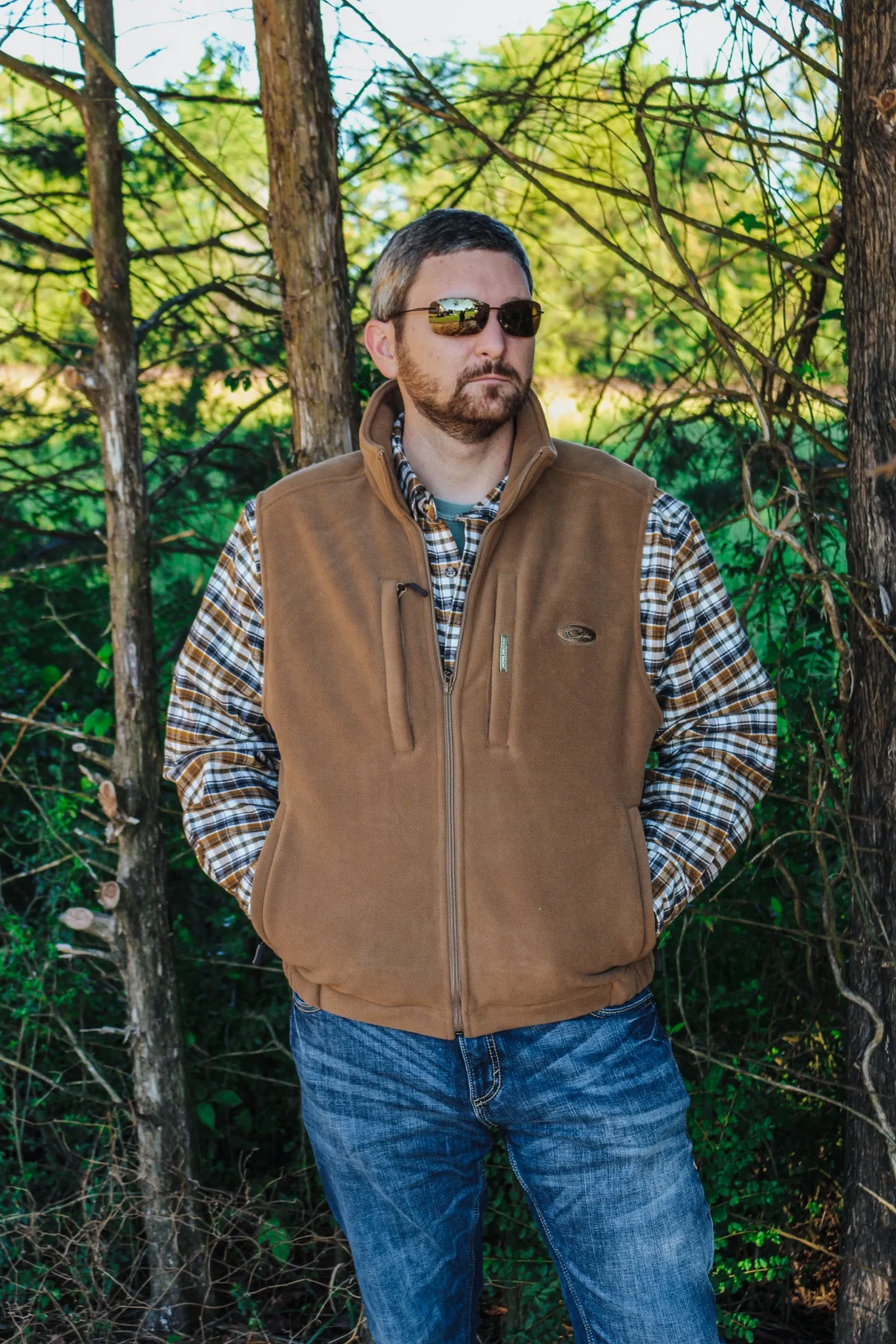 Drake MST Solid Windproof Layering Vest- Tobacco Brown