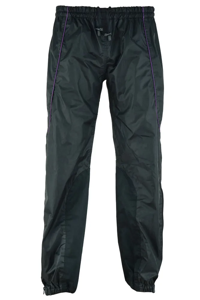 DS575PU Women's Motorcycle Rain Suit (Purple)