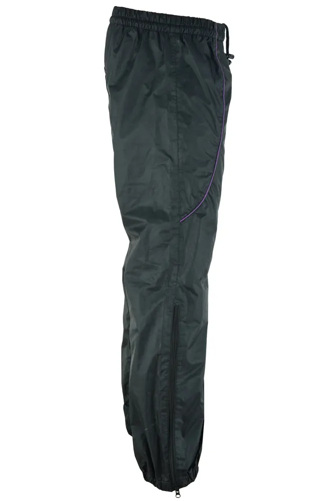 DS575PU Women's Motorcycle Rain Suit (Purple)