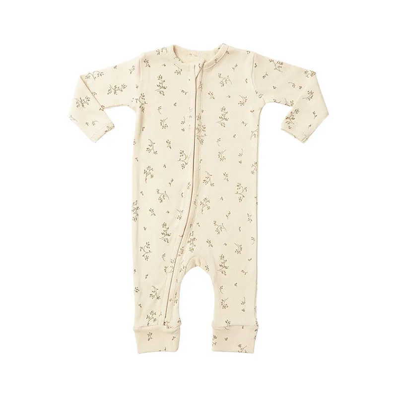 Earthy Long Sleeve Cotton Onesie