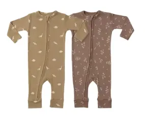 Earthy Long Sleeve Cotton Onesie