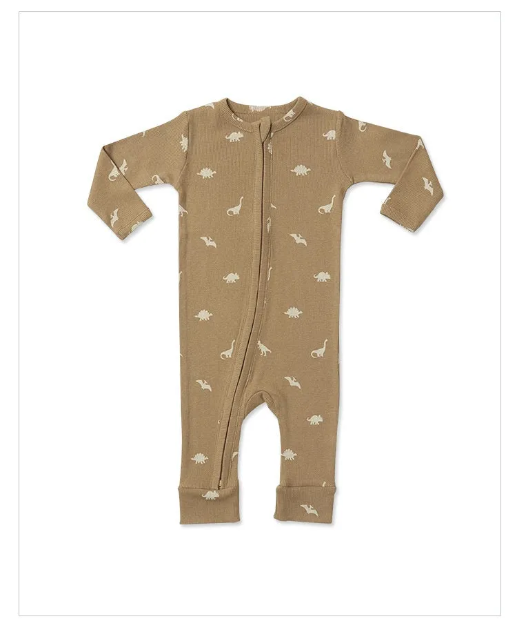 Earthy Long Sleeve Cotton Onesie