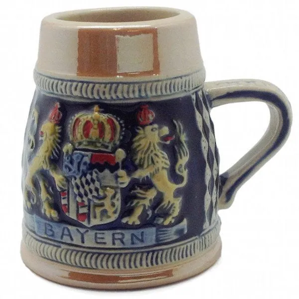 Engraved Beer Stein: Bayern Crown Shot