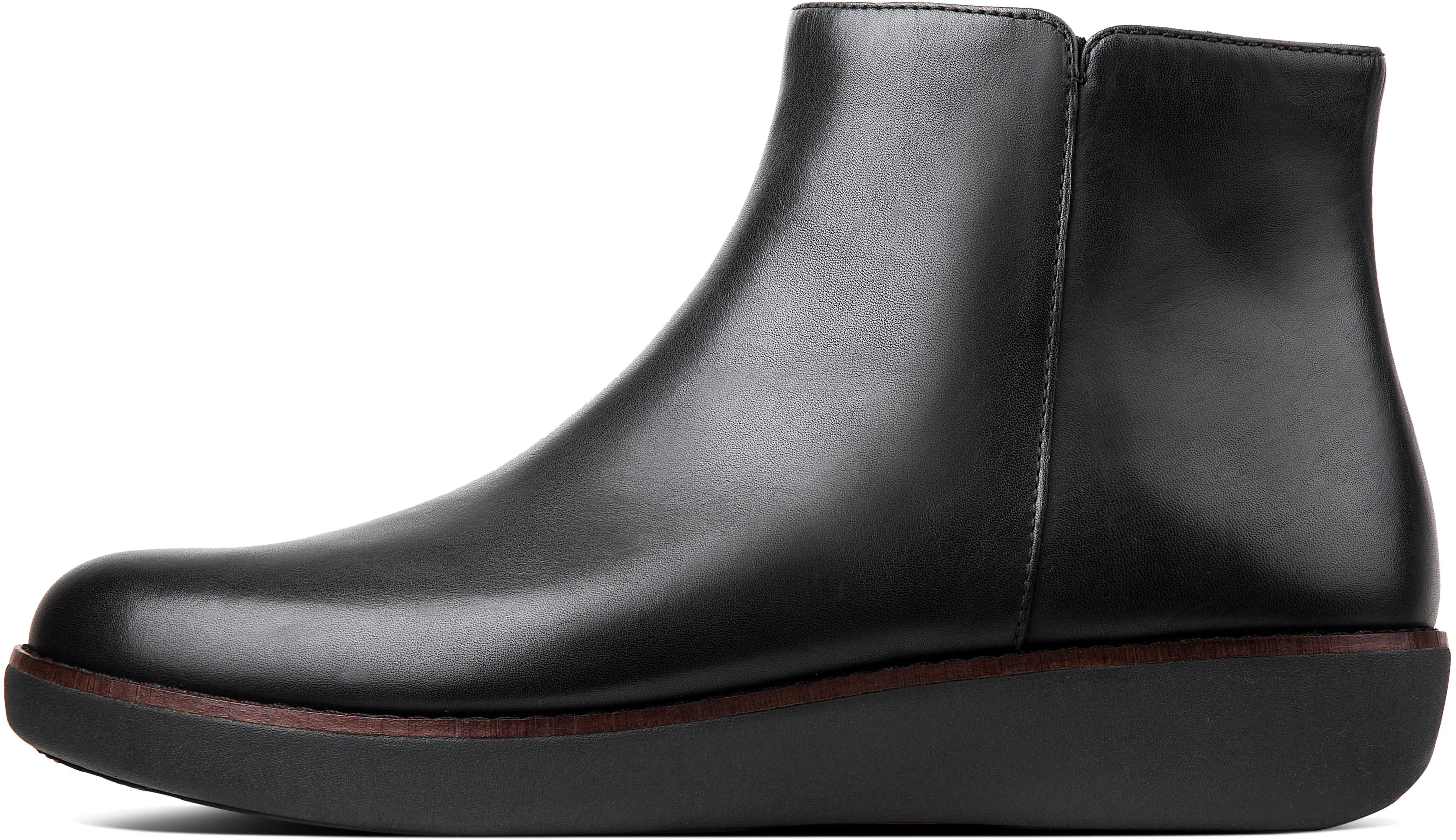 FitFlop Women's Ziggy Leather Zip Ankle Boot