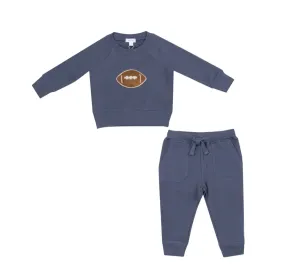 Footballs   French Terry  Raglan Sweatshirt & Jogger Set