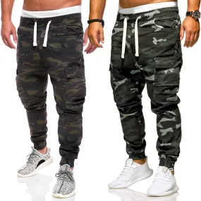 Funki Buys | Pants | Men's Loose Fit Camouflage Pocket Jeans