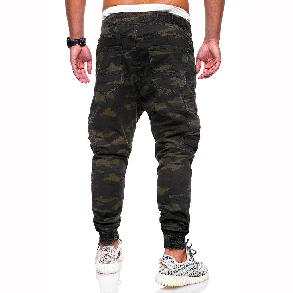 Funki Buys | Pants | Men's Loose Fit Camouflage Pocket Jeans