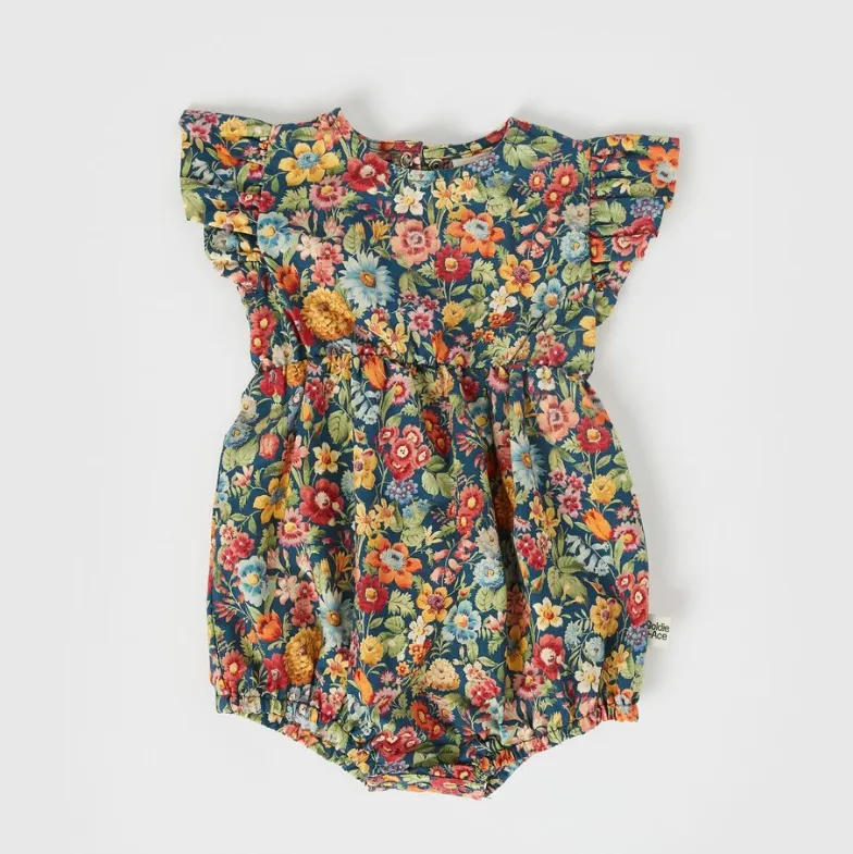 Goldie   Ace - Lani Cotton Romper - Heirloom