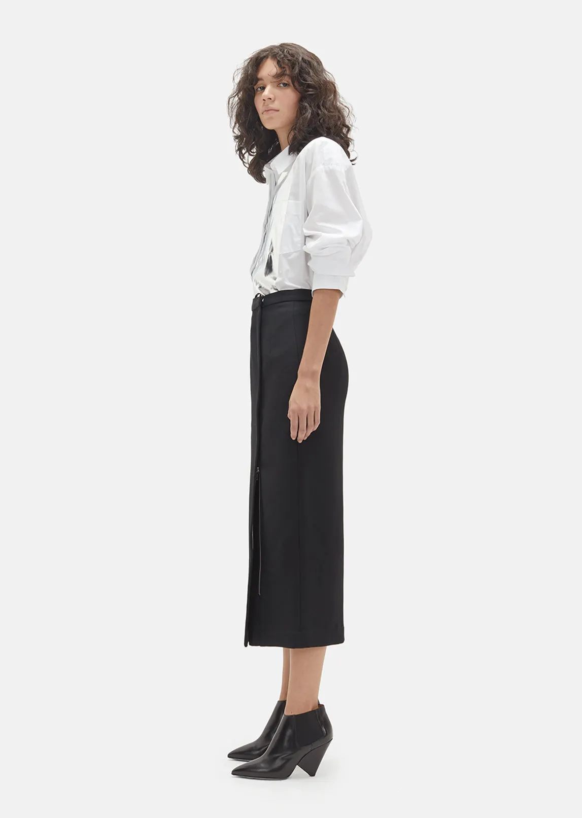 Grain De Poudre Wool Skirt